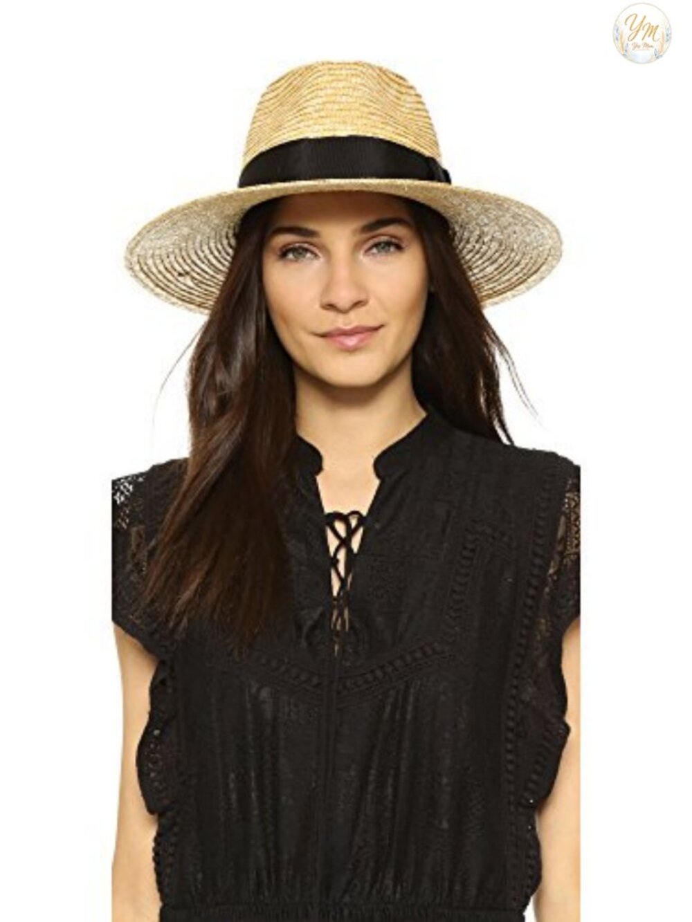 Brixton Women's Straw Sun Hat with Grosgrain Band